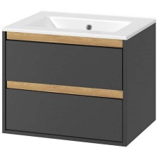 Тумба под раковину Excellent Tuto 60 MLEX.0103.600.GRBL подвесная Серый Дуб