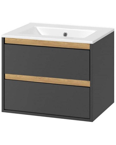 Тумба под раковину Excellent Tuto 60 MLEX.0103.600.GRBL подвесная Серый Дуб