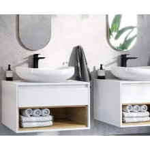 Тумба под раковину Excellent Tuto 80 MLEX.0102.800.WHBL подвесная Белый Дуб