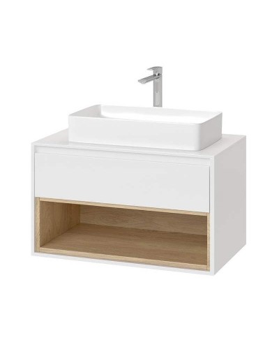Тумба под раковину Excellent Tuto 80 MLEX.0102.800.WHBL подвесная Белый Дуб