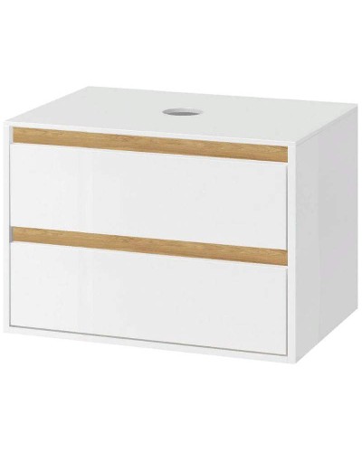 Тумба под раковину Excellent Tuto 80 MLEX.0104.800.WHBL подвесная Белый Дуб