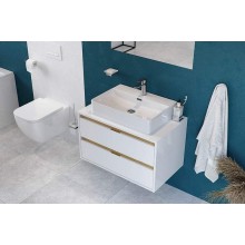 Тумба под раковину Excellent Tuto 80 MLEX.0104.800.WHBL подвесная Белый Дуб