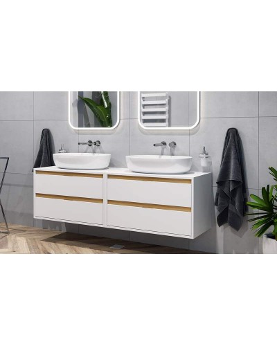 Тумба под раковину Excellent Tuto 80 MLEX.0104.800.WHBL подвесная Белый Дуб