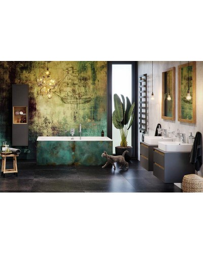 Тумба под раковину Excellent Tuto 80 MLEX.0104.800.GRBL подвесная Серый Дуб