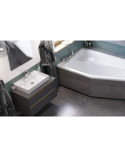 Тумба под раковину Excellent Tuto 80 MLEX.0104.800.GRBL подвесная Серый Дуб