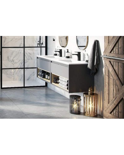 Тумба под раковину Excellent Tuto 80 MLEX.0101.800.GRBL подвесная Серый Дуб