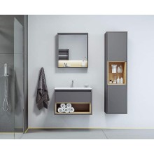 Тумба под раковину Excellent Tuto 80 MLEX.0101.800.GRBL подвесная Серый Дуб