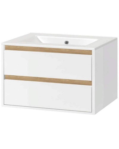 Тумба под раковину Excellent Tuto 80 MLEX.0103.800.WHBL подвесная Белый Дуб