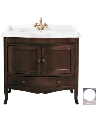 Тумба с раковиной белый 90 см Tiffany World Veronica Nuova VER3090B+AR864BIx1KOMPLEKT