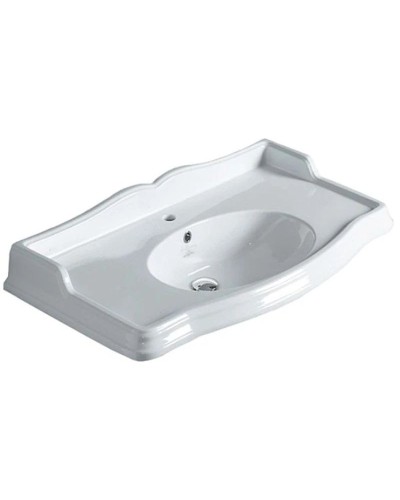 Тумба с раковиной белый 90 см Tiffany World Veronica Nuova VER3090B+AR864BIx1KOMPLEKT