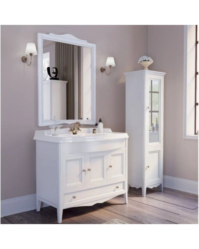 Тумба с раковиной белый 105 см Tiffany World Veronica Nuova VER4105B+AR874BIx1KOMPLEKT