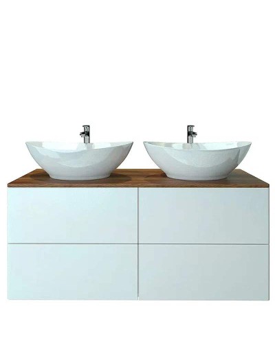 Тумба под раковину Orange Otto Ot-130TuWOOD подвесная Белый Ясень