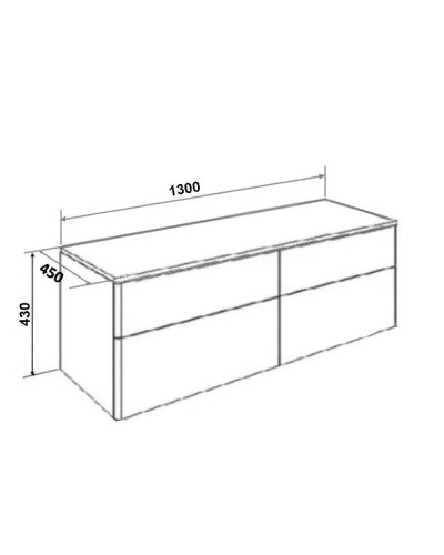 Тумба под раковину Orange Otto Ot-130TuWOOD подвесная Белый Ясень