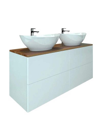 Тумба под раковину Orange Otto Ot-130TuWOOD подвесная Белый Ясень