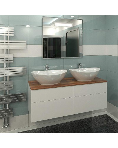 Тумба под раковину Orange Otto Ot-130TuWOOD подвесная Белый Ясень