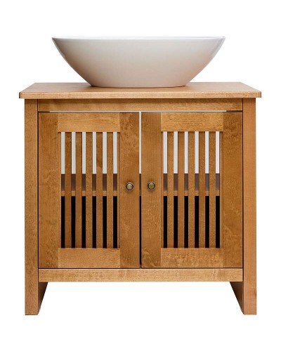 Тумба с раковиной Orange Capri 75 OCT-75TU+RA Матовый тик