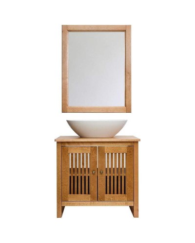 Тумба с раковиной Orange Capri 75 OCT-75TU+RA Матовый тик