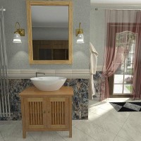 Тумба с раковиной Orange Capri 75 OCT-75TU+RA Матовый тик