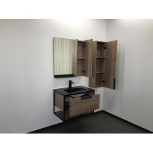 Тумба с раковиной Comforty Бонн 75 00-00001936 подвесная Дуб темный