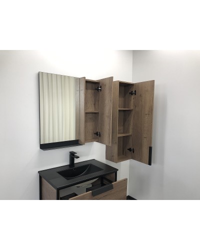 Тумба с раковиной Comforty Бонн 75 00-00001936 подвесная Дуб темный