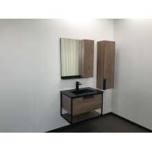 Тумба с раковиной Comforty Бонн 75 00-00001936 подвесная Дуб темный