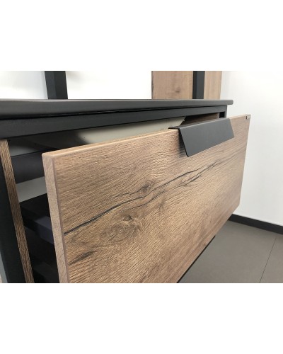 Тумба с раковиной Comforty Бонн 75 00-00001936 подвесная Дуб темный