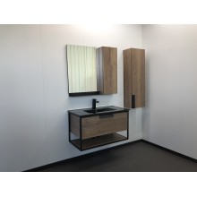 Тумба с раковиной Comforty Бонн 90 00-00001937 подвесная Дуб темный