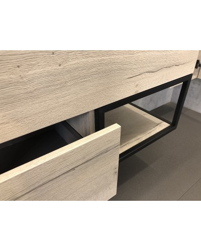 Тумба с раковиной Comforty Мальме 90 00-00004200 подвесная Дуб дымчатый