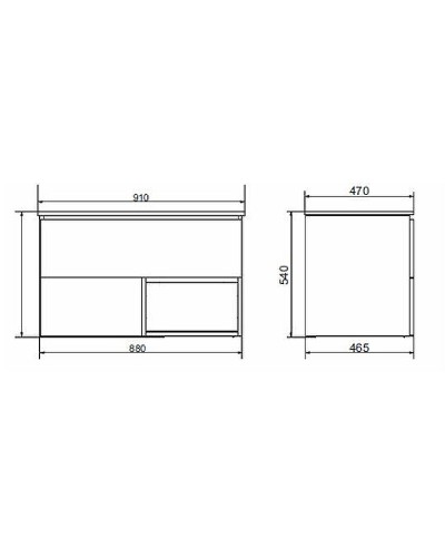 Тумба с раковиной Comforty Мальме 90 00-00004200 подвесная Дуб дымчатый