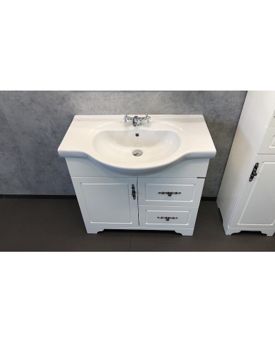 Тумба с раковиной Comforty Севилья 85 00-00003083 Слоновая кость