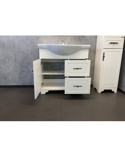 Тумба с раковиной Comforty Севилья 85 00-00003083 Слоновая кость