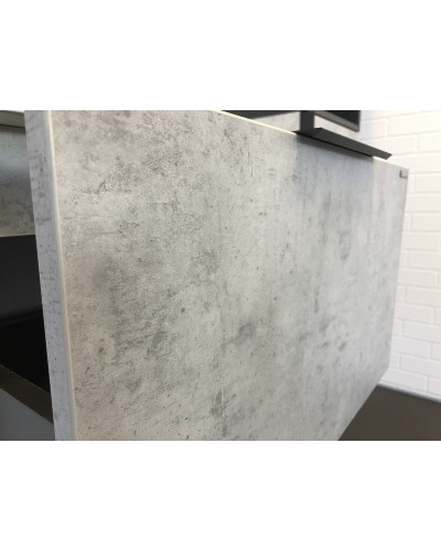 Тумба с раковиной Comforty Франкфурт 60 00-00004332 подвесная Бетон светлый Черная матовая