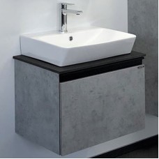Тумба с раковиной Comforty Эдинбург 60 00-00001928 подвесная Бетон светлый