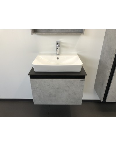 Тумба с раковиной Comforty Эдинбург 60 00-00001928 подвесная Бетон светлый