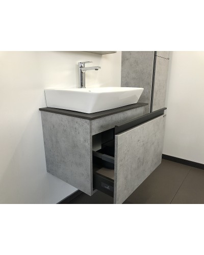 Тумба с раковиной Comforty Эдинбург 60 00-00001928 подвесная Бетон светлый