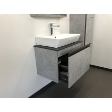 Тумба с раковиной Comforty Эдинбург 60 00-00001928 подвесная Бетон светлый