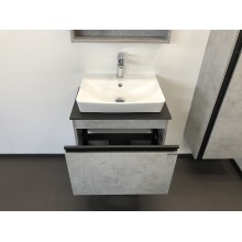 Тумба с раковиной Comforty Эдинбург 60 00-00001928 подвесная Бетон светлый