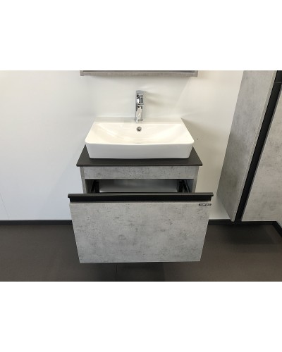Тумба с раковиной Comforty Эдинбург 60 00-00001928 подвесная Бетон светлый