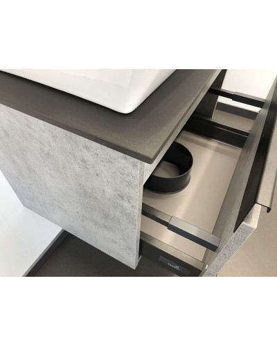 Тумба с раковиной Comforty Эдинбург 60 00-00001928 подвесная Бетон светлый