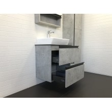Тумба с раковиной Comforty Эдинбург 60-2 00-00005700 подвесная Бетон светлый