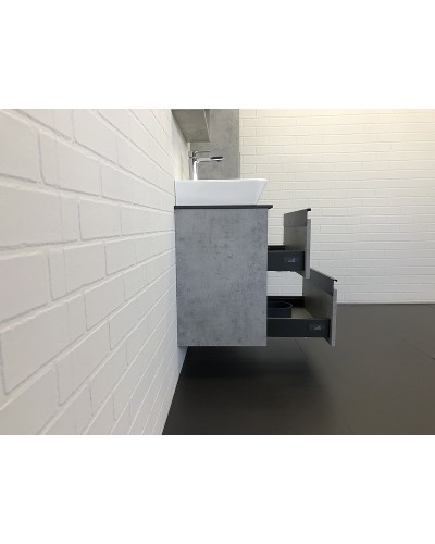 Тумба с раковиной Comforty Эдинбург 60-2 00-00005700 подвесная Бетон светлый