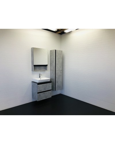 Тумба с раковиной Comforty Эдинбург 60-2 00-00005700 подвесная Бетон светлый