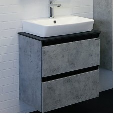 Тумба с раковиной Comforty Эдинбург 60-2 00-00005700 подвесная Бетон светлый