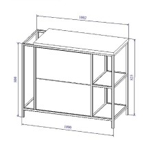 Тумба под раковину Cersanit Bosquet 100 63013 Дуб