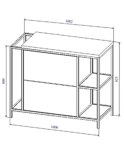 Тумба под раковину Cersanit Bosquet 100 63013 Дуб