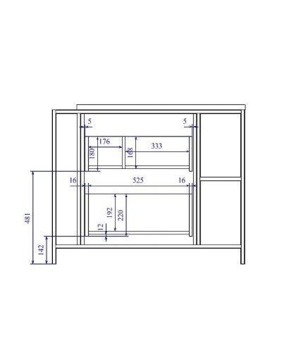 Тумба под раковину Cersanit Bosquet 100 63013 Дуб