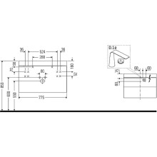 Тумба с раковиной Duravit Happy D 2 Plus 78 HP4347O2222 подвесная Белая глянцевая
