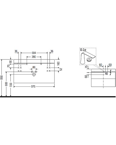 Тумба с раковиной Duravit Happy D 2 Plus 98 HP4348O2222 подвесная Белая глянцевая