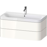Тумба с раковиной Duravit Happy D 2 Plus 98 HP4348O2222 подвесная Белая глянцевая