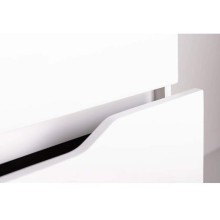 Тумба с раковиной Orange Line 60 Li-60Tuw+Ra подвесная Белая матовая